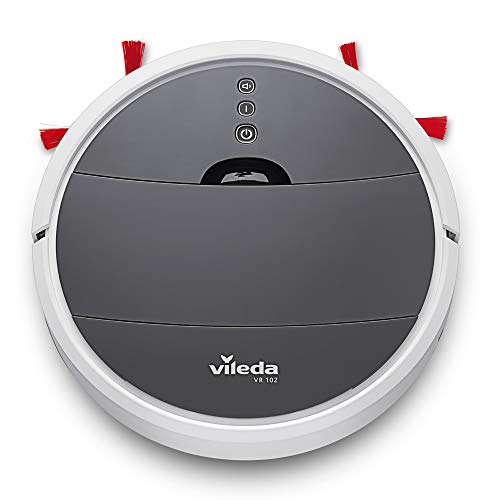 Vileda VR 102 Saugroboter (mit extra-langer Laufzeit und XL-Saugöffnung), weiß