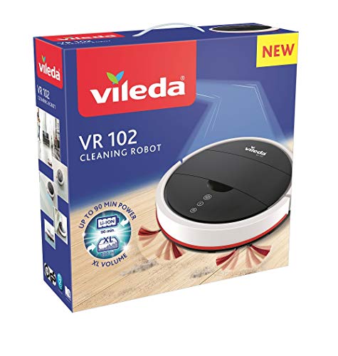 Vileda VR 102 Saugroboter (mit extra-langer Laufzeit und XL-Saugöffnung), weiß - 8