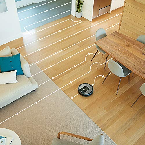 iRobot Roomba 960 der Volks-Saugroboter mit starker Saugkraft, 2 Multibodenbürsten, Navigation für mehrere Räume, lädt sich auf und setzt Reinigung fort, Ideal für Tierhaare, App-Steuerung,Dirt Detect - 5