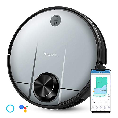 Proscenic M6 PRO WLAN Saugroboter, Saugroboter mit Wischfunktion, Staubsauger Roboter mit Laser-Navigation, Alexa- & Google Home &Appsteuerung, 2600PA Saugkraft und selektive Zimmerreinigung