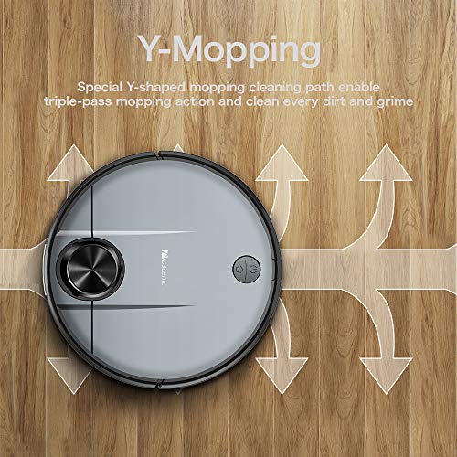 Proscenic M6 PRO WLAN Saugroboter, Saugroboter mit Wischfunktion, Staubsauger Roboter mit Laser-Navigation, Alexa- & Google Home &Appsteuerung, 2600PA Saugkraft und selektive Zimmerreinigung - 4