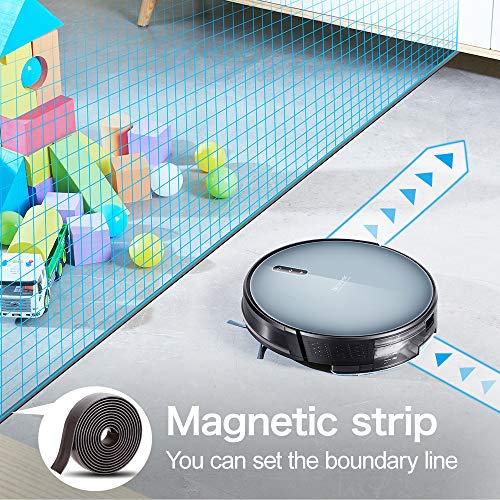 Updated 2020 Version Proscenic 830T WLAN Saugroboter, Staubsauger Roboter (3 in 1: Saugroboter mit Wischfunktion), App- und Alexa Steuerung, 350ML Wassertank,Magnetband für Bereich Begrenzung - 5