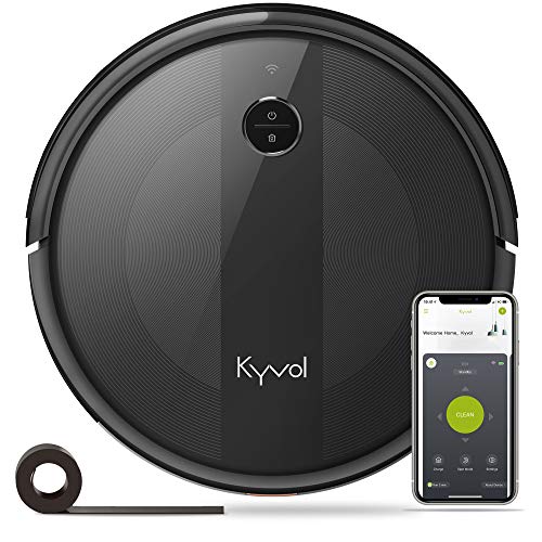 Kyvol Saugroboter 2000Pa Starke Saugkraft Staubsauger Roboter, 150Min. Akkulaufzeit Roboterstaubsauger, Kompatibel mit App/Alexa, Wlan Saugroboter für Tierhaare,Teppiche, Hartböden