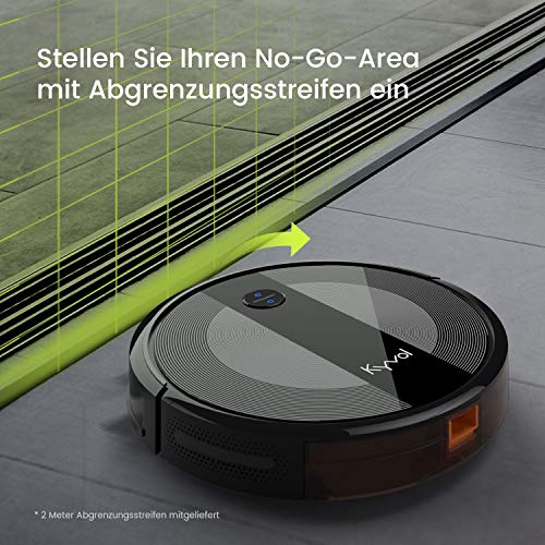 Kyvol Saugroboter 2000Pa Starke Saugkraft Staubsauger Roboter, 150Min. Akkulaufzeit Roboterstaubsauger, Kompatibel mit App/Alexa, Wlan Saugroboter für Tierhaare,Teppiche, Hartböden - 4