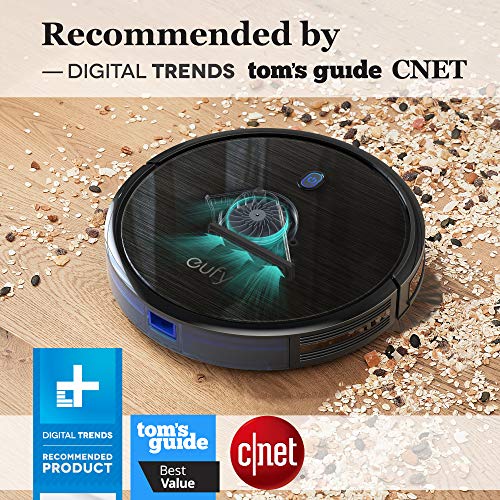 Saugroboter eufy by Anker RoboVac 11S (Slim) mit BoostIQ, Superschlank, Starke 1300Pa Saugkraft, Selbstaufladender Roboterstaubsauger, ideal für Haustierbesitzer, Reinigt harte Böden,Teppiche,Hartholz - 4
