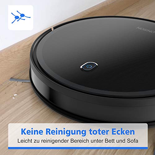 ONSON Saugroboter, Starke Saugkraft 1800Pa Staubsauger Roboter (Schlank), Leise, Mehrere Reinigungsmodi, Selbstaufladender Roboterstaubsauger für Tierhaare, Hartböden, Teppiche (Aufgerüstet) - 7