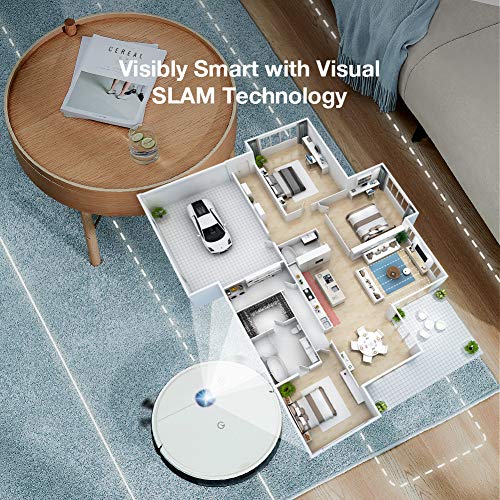 yeedi 2 hybrid Saugroboter mit Wischfunktion, Visual-SLAM-Navigation, 2500 Pa Saugleistung, Raumkarte, 200 min Laufzeit, funktioniert mit Alexa, Staubsauger Roboter für Tierhaare, Teppiche, Böden - 5