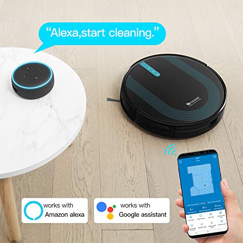 Proscenic 850T WLAN Saugroboter, Staubsauger Roboter, Alexa & Google Home & Appsteuerung, Saugroboter mit Wischfunktion, 3000Pa Saugleistung auf Teppichen und Hartböden, Magnetband für Begrenzung - 2