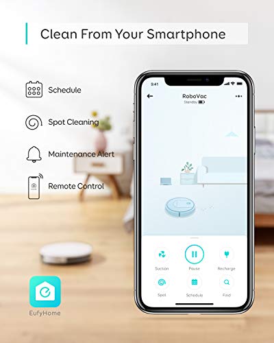 eufy RoboVac G10 Hybrid Saugroboter mit Wischfunktion, 2-in-1 Roboterstaubsauger mit Smart Dynamic Navigation, 2000Pa Saugkraft, Extrem dünn, Leiser Betrieb, ideal für Hartböden (Weiß) - 2