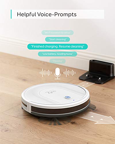 eufy RoboVac G10 Hybrid Saugroboter mit Wischfunktion, 2-in-1 Roboterstaubsauger mit Smart Dynamic Navigation, 2000Pa Saugkraft, Extrem dünn, Leiser Betrieb, ideal für Hartböden (Weiß) - 4