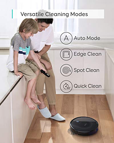 eufy by Anker Saugroboter RoboVac 11S MAX, Roboterstaubsauger mit BoostIQ, extrem schlank, 2000Pa Saugkraft, geräuscharm, selbstaufladend, mit 3 Reinigungsstufen, für Hartböden bis mittelhohe Teppiche - 2