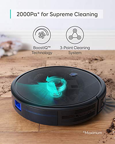 eufy by Anker Saugroboter RoboVac 11S MAX, Roboterstaubsauger mit BoostIQ, extrem schlank, 2000Pa Saugkraft, geräuscharm, selbstaufladend, mit 3 Reinigungsstufen, für Hartböden bis mittelhohe Teppiche - 6