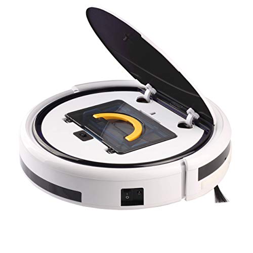 ZACO V5x Saugroboter mit Wischfunktion, App & Alexa Steuerung, 8,1cm flach, automatischer Roboter, 2in1 Wischen oder Staubsaugen, für Hartböden, Fallschutz, mit Ladestation, Mit Wlan, 22 W, 65 Dezibel - 5