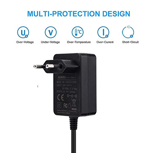 Aukru 24V Ersatz-Ladekabel Netzteil ladegerät für Vileda Saugroboter VR301 VR302 PetPro - 4