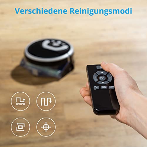 MEDION Wischroboter mit Wassertank P10W (Modell 2021, intelligente Navigation, Bodenreiniger mit Walze für Holzboden Hartboden Parkett, getrennter Schmutzwassertank/Frischwassertank) - 5