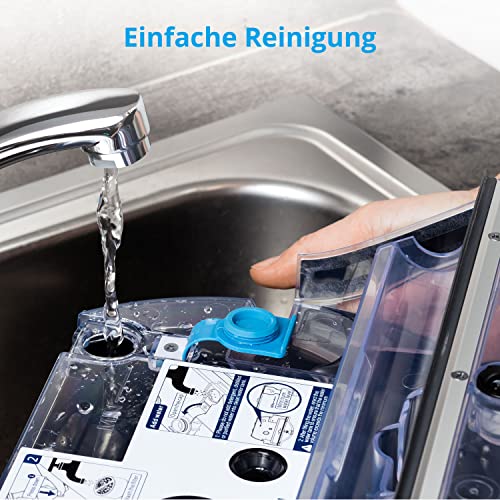 MEDION Wischroboter mit Wassertank P10W (Modell 2021, intelligente Navigation, Bodenreiniger mit Walze für Holzboden Hartboden Parkett, getrennter Schmutzwassertank/Frischwassertank) - 6