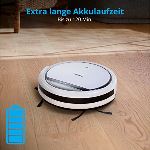 MEDION Saugroboter mit Wischfunktion E32 SW (2in1 Roboterstaubsauger für Böden Fliesen, Tierhaare Allergiker optimiert, Fernbedienung, Ladestation) - 4