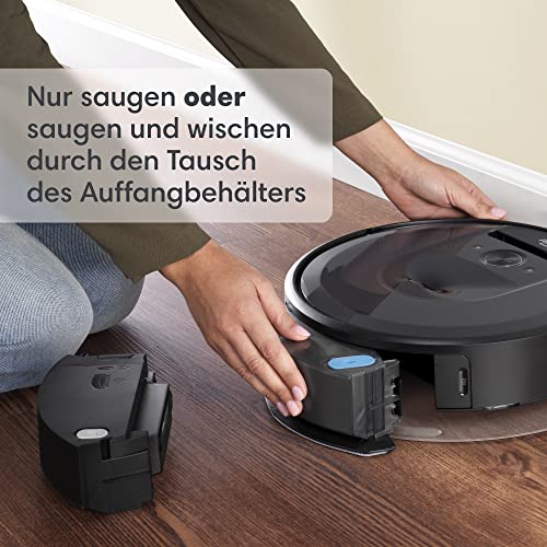 iRobot Roomba Combo i8+ (i8576) Saug-/ Wischroboter mit 2. Auffangbehälter mit Wischpad, Autom. Absaugstation, Smarte Kartierung, Sprachassistenten kompatibel, WLAN, Einstellung per App, Light Silver - 6