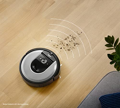 iRobot Roomba Combo i8+ (i8576) Saug-/ Wischroboter mit 2. Auffangbehälter mit Wischpad, Autom. Absaugstation, Smarte Kartierung, Sprachassistenten kompatibel, WLAN, Einstellung per App, Light Silver - 8