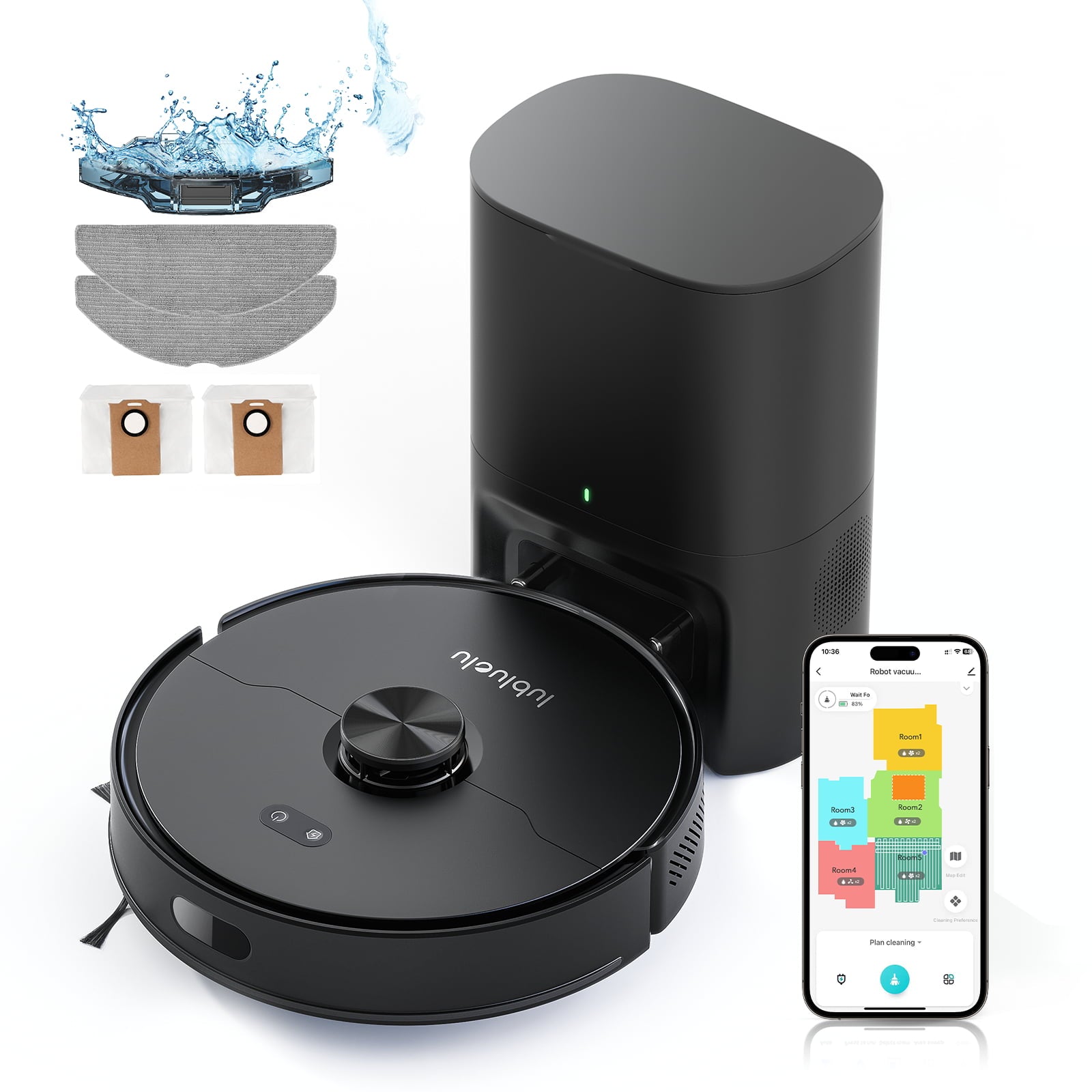 Lubluelu L15 Max / L15 Ultra Saugroboter mit 3L Absaugstation