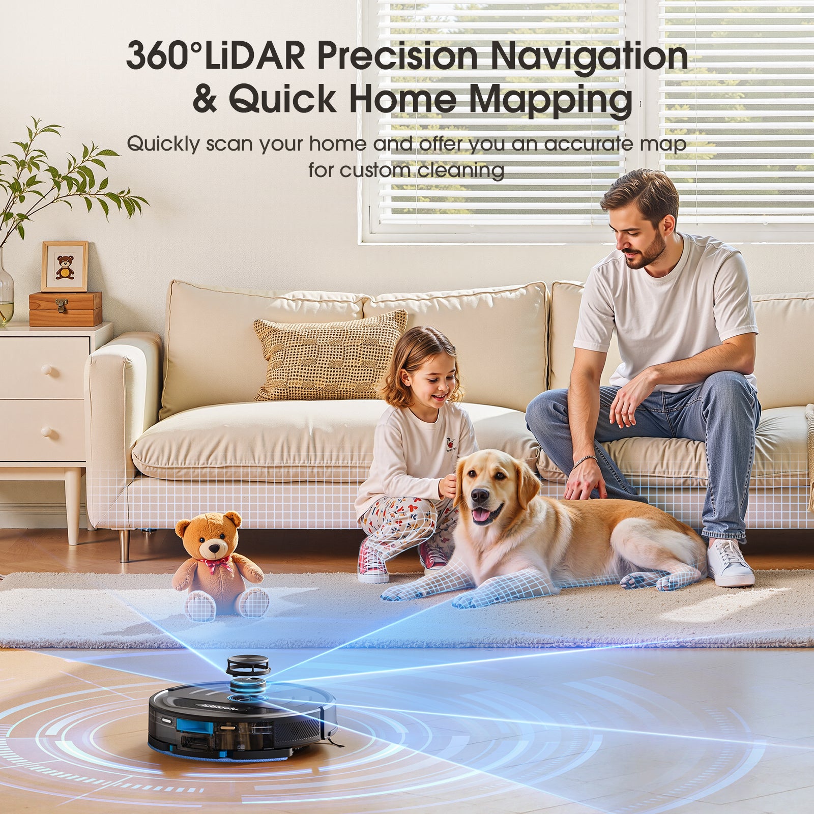 Lubluelu L20 Saugroboter mit 5.500 Pa und LiDAR - 2