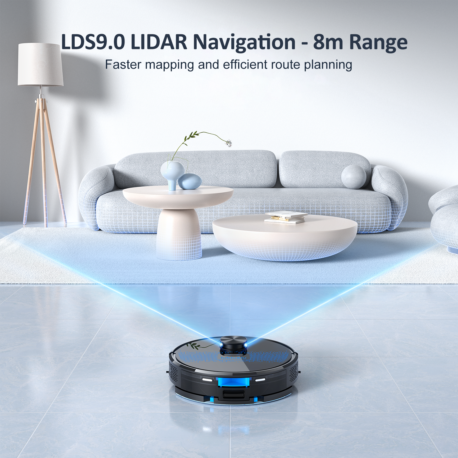 Lubluelu SL60D Saugroboter mit 4.000 Pa - 3