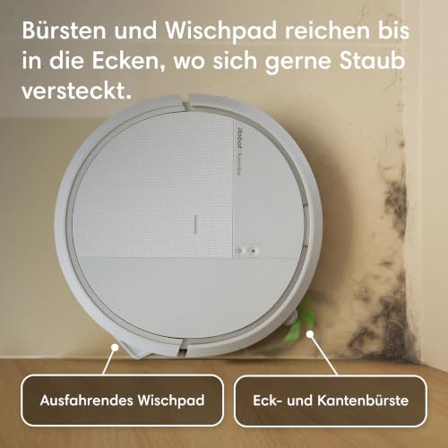 Roomba 115 Saugroboter, 15.000 Pa Saugkraft, Laser-Navigation | Borsten-Gummibürste mit Kammstruktur gegen Verheddern, ausziehbare Seitenbürste, Kantenreinigung, 19 mm Hindernisüberquerung - 3