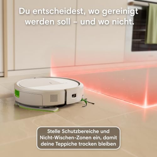 Roomba 115 Saugroboter, 15.000 Pa Saugkraft, Laser-Navigation | Borsten-Gummibürste mit Kammstruktur gegen Verheddern, ausziehbare Seitenbürste, Kantenreinigung, 19 mm Hindernisüberquerung - 6
