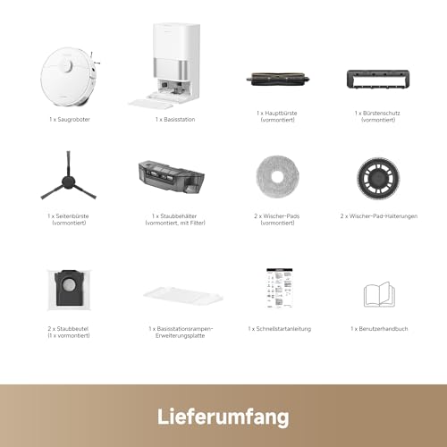 dreame L40 Ultra A Saugroboter mit Wischfunktion mit 24.000 Pa Saugkraft | TriCut-Bürste, 10,5 mm Mopp-Hub, multifunktionale Basisstation, Wischmopp-Selbstreinigung, intelligente Hindernisvermeidung - 12