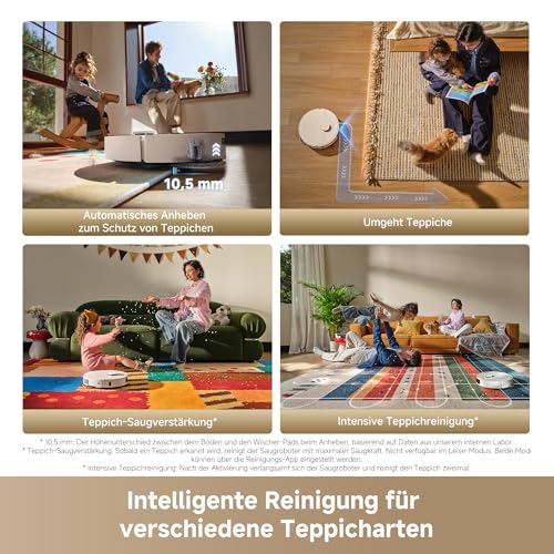dreame L40 Ultra A Saugroboter mit Wischfunktion mit 24.000 Pa Saugkraft | TriCut-Bürste, 10,5 mm Mopp-Hub, multifunktionale Basisstation, Wischmopp-Selbstreinigung, intelligente Hindernisvermeidung - 10