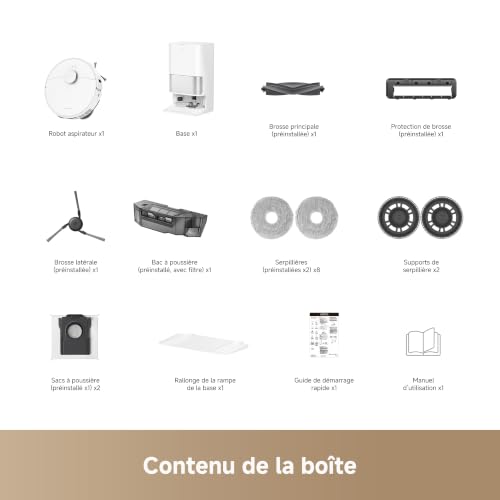 DREAME L10s Ultra Gen 3 Kit-A Saugroboter mit Wischfunktion, 25.000 Pa | Ausfahrbare Seitenbürste & Wischmopp, All-in-One Auto-Entleerung, & Wischmopp-Selbstreinigung, 10,5 mm Mopphub, App-Steuerung - 12
