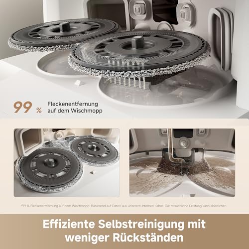 DREAME L10s Ultra Gen 3 Kit-A Saugroboter mit Wischfunktion, 25.000 Pa | Ausfahrbare Seitenbürste & Wischmopp, All-in-One Auto-Entleerung, & Wischmopp-Selbstreinigung, 10,5 mm Mopphub, App-Steuerung - 6
