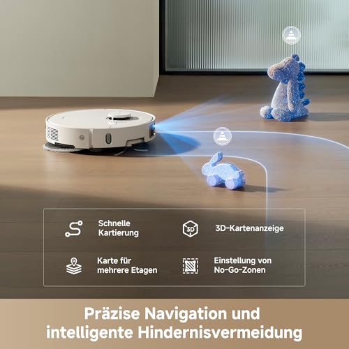 DREAME L10s Ultra Gen 3 Kit-A Saugroboter mit Wischfunktion, 25.000 Pa | Ausfahrbare Seitenbürste & Wischmopp, All-in-One Auto-Entleerung, & Wischmopp-Selbstreinigung, 10,5 mm Mopphub, App-Steuerung - 8