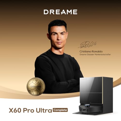 DREAME X60 Pro Ultra Complete Saugroboter mit UltraExtend-Armen,42.000Pa | AI OmniSight-System, 10 cm Hindernisüberwindung,11 A PowerMaster, Mopp-Selbstreinigung 100 °C, 100 % Haarentwirrung - 2