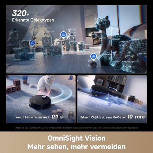 DREAME X60 Pro Ultra Complete Saugroboter mit UltraExtend-Armen,42.000Pa | AI OmniSight-System, 10 cm Hindernisüberwindung,11 A PowerMaster, Mopp-Selbstreinigung 100 °C, 100 % Haarentwirrung - 5