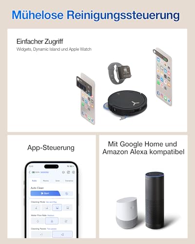 ECOVACS DEEBOT T50 Omni Gen3 Saugroboter, 25.000 Pa | 81 mm ultraflach, ZeroTangle 3.0 für Tierhaare, TruEdge 2.0, 75 °C Heißwasser-Moppwäsche - 9