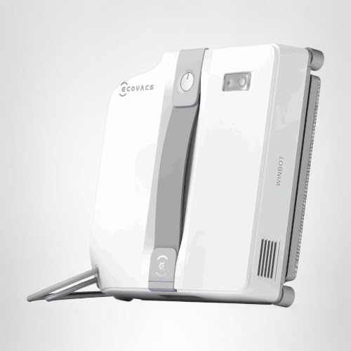 ECOVACS WINBOT Mini Fensterputzroboter, Grau,für kleine Fenster | Doppel-Düsen mit Ultraschall-Zerstäubung, 9-Stufen-Schutzsystem, intelligente Pfadplanung, Anti-Rutsch-System - 9