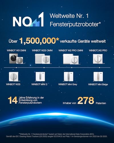 ECOVACS WINBOT W3 OMNI Fensterputzroboter mit Multifunktionsstation, Automatische Reinigung der Wischpads, Intelligente Reinigung entlang der Ränder, Sprühen mit drei Düsen, App-Steuerung - 10