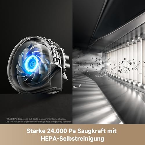 MOVA V50 Ultra Saugroboter, 24.000 Pa Saugkraft & Thermo-Wischen, Weiß | DuoSolution System, FlexScope Navigation & StepMaster System, Powered by dreame - 5