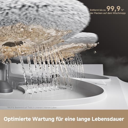 MOVA V50 Ultra Saugroboter, 24.000 Pa Saugkraft & Thermo-Wischen, Weiß | DuoSolution System, FlexScope Navigation & StepMaster System, Powered by dreame - 7